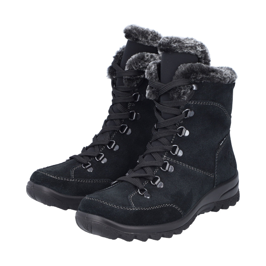 black casual closed ladies mid height boots