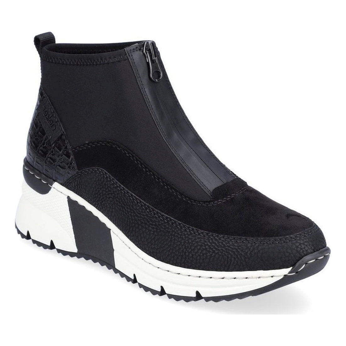 black casual closed ladies short boots