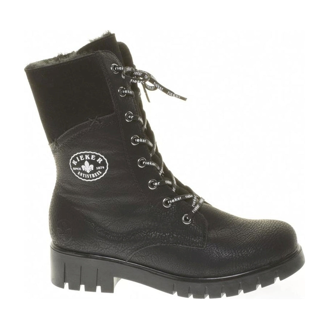 black casual closed ladies mid height boots