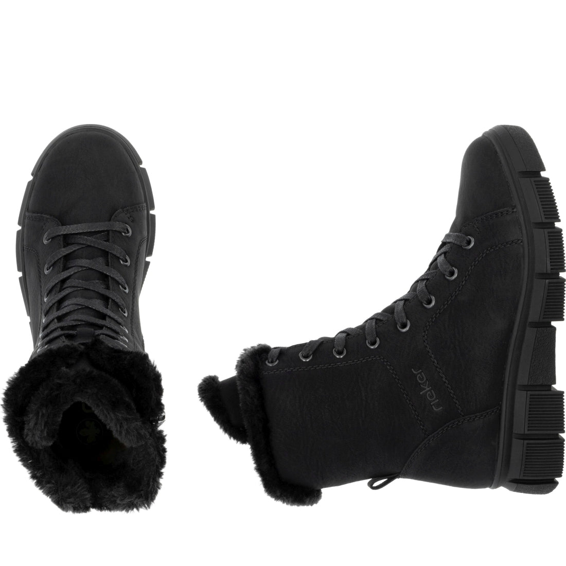 black casual closed ladies mid height boots