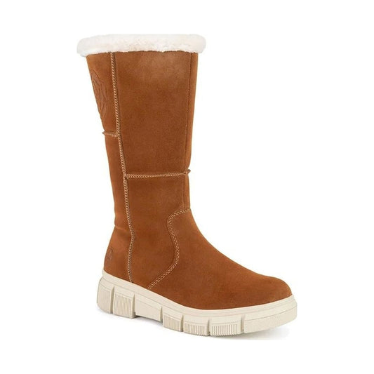 brown casual closed ladies' boots