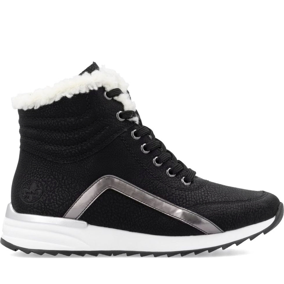 black casual closed ladies mid height boots