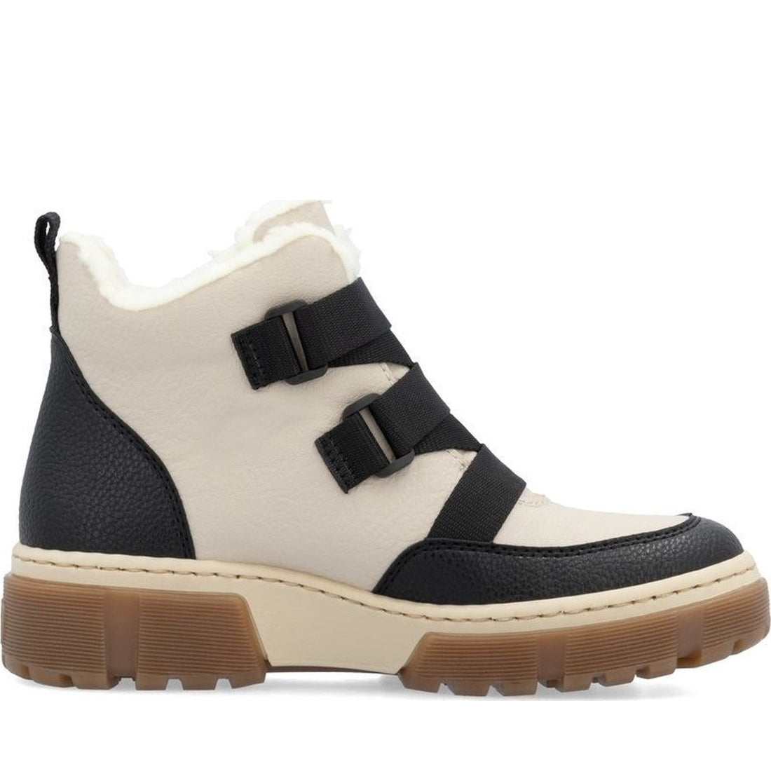 black casual closed ladies mid height boots