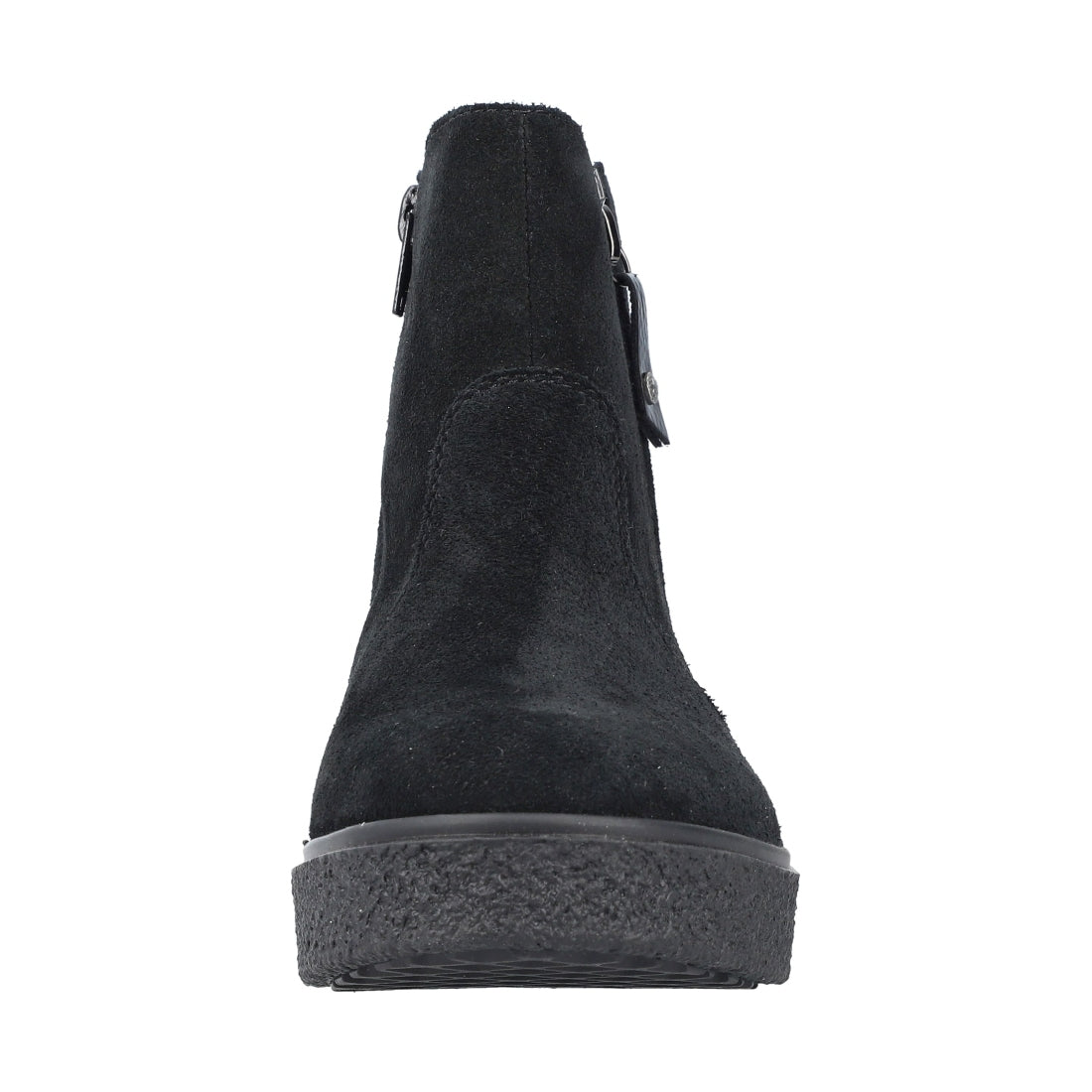 black casual closed ladies mid height boots