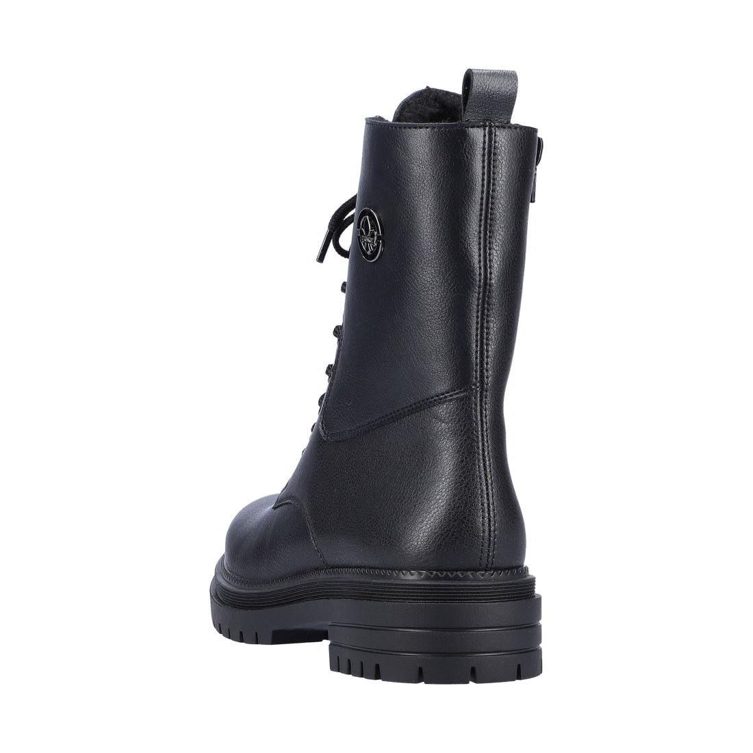 black casual closed ladies mid height boots