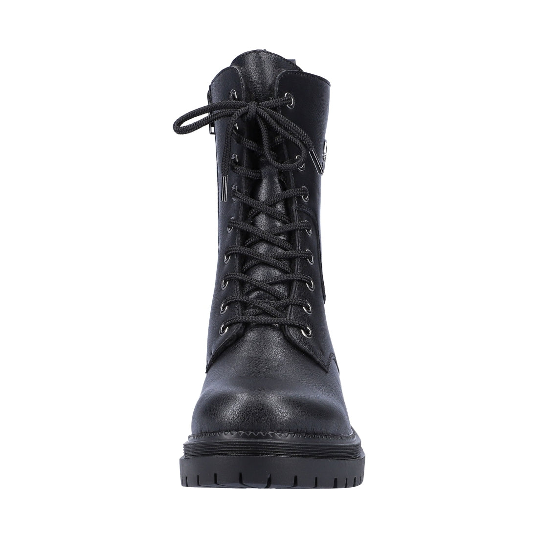 black casual closed ladies mid height boots