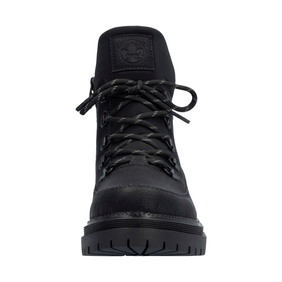 black casual closed ladies mid height boots