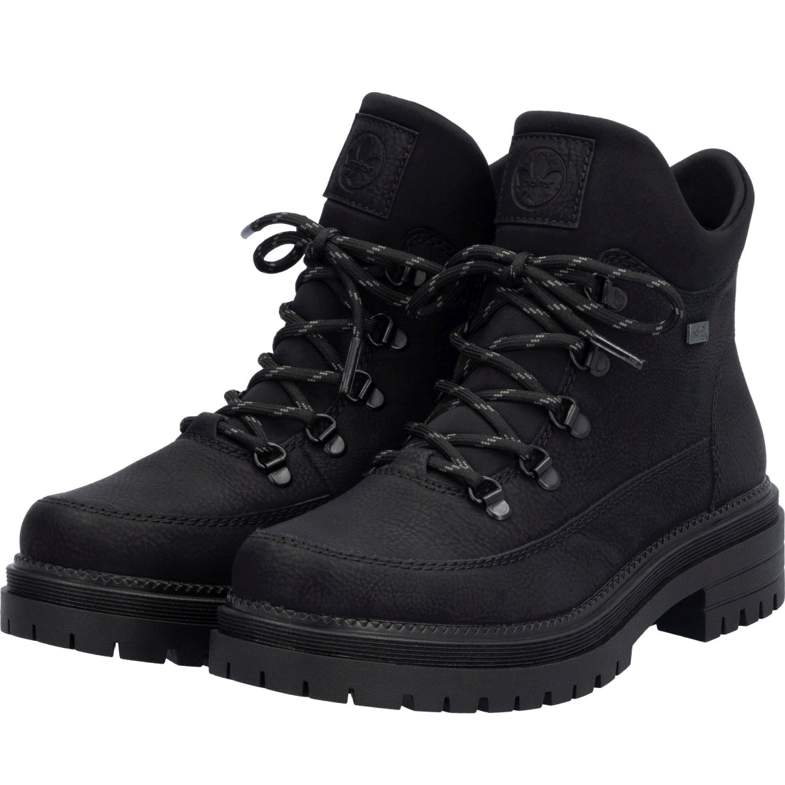 black casual closed ladies mid height boots