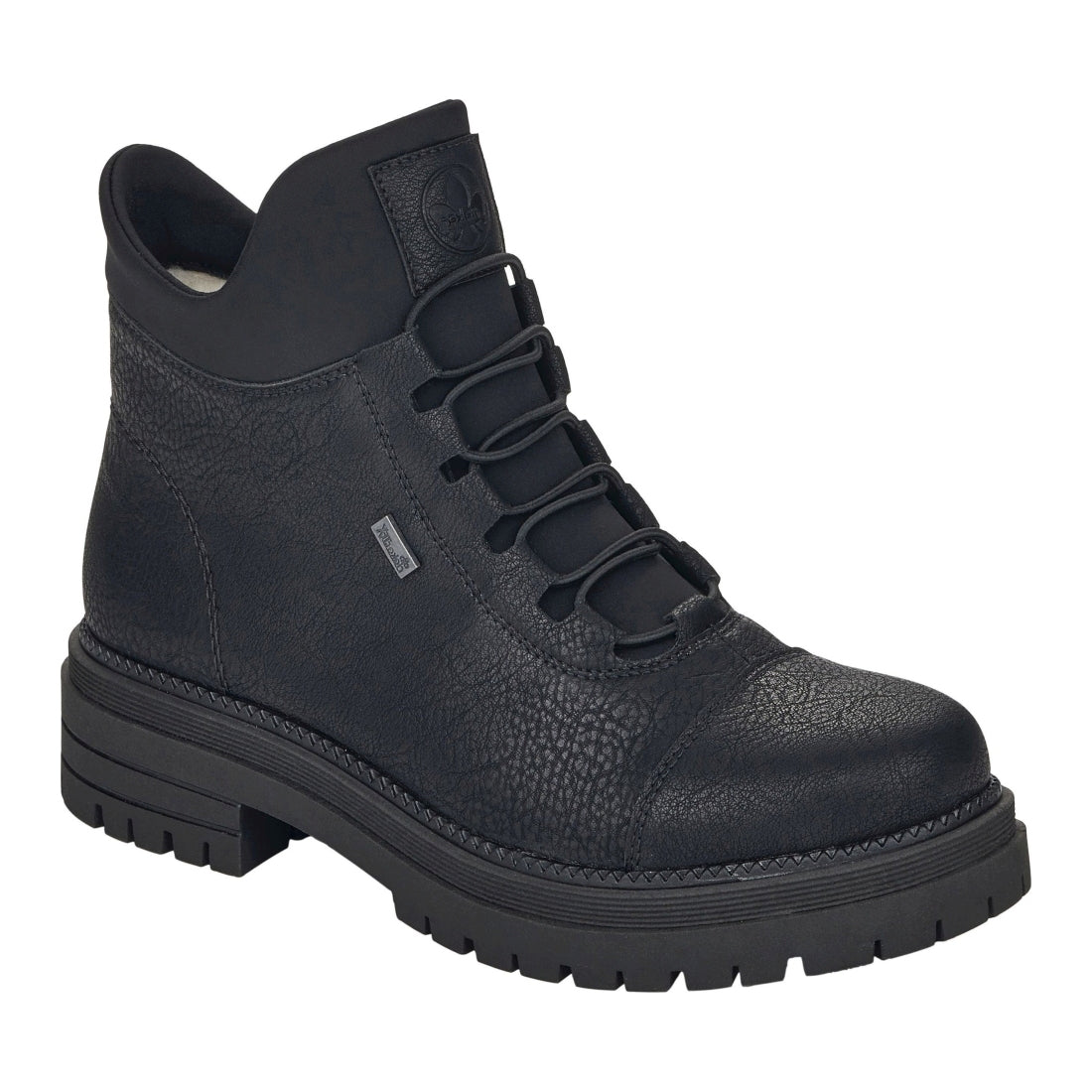 black casual closed ladies mid height boots