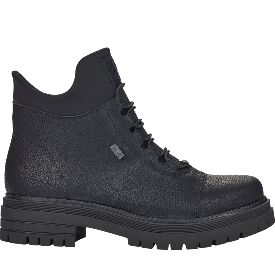 black casual closed ladies mid height boots