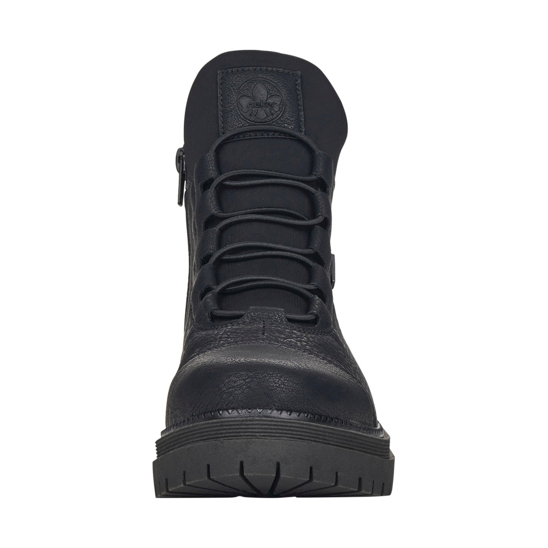 black casual closed ladies mid height boots