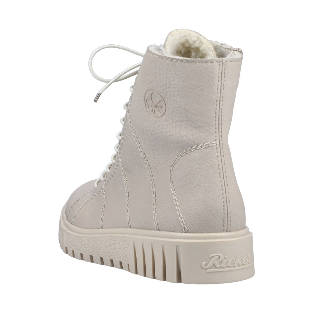 beige casual closed ladies mid height boots