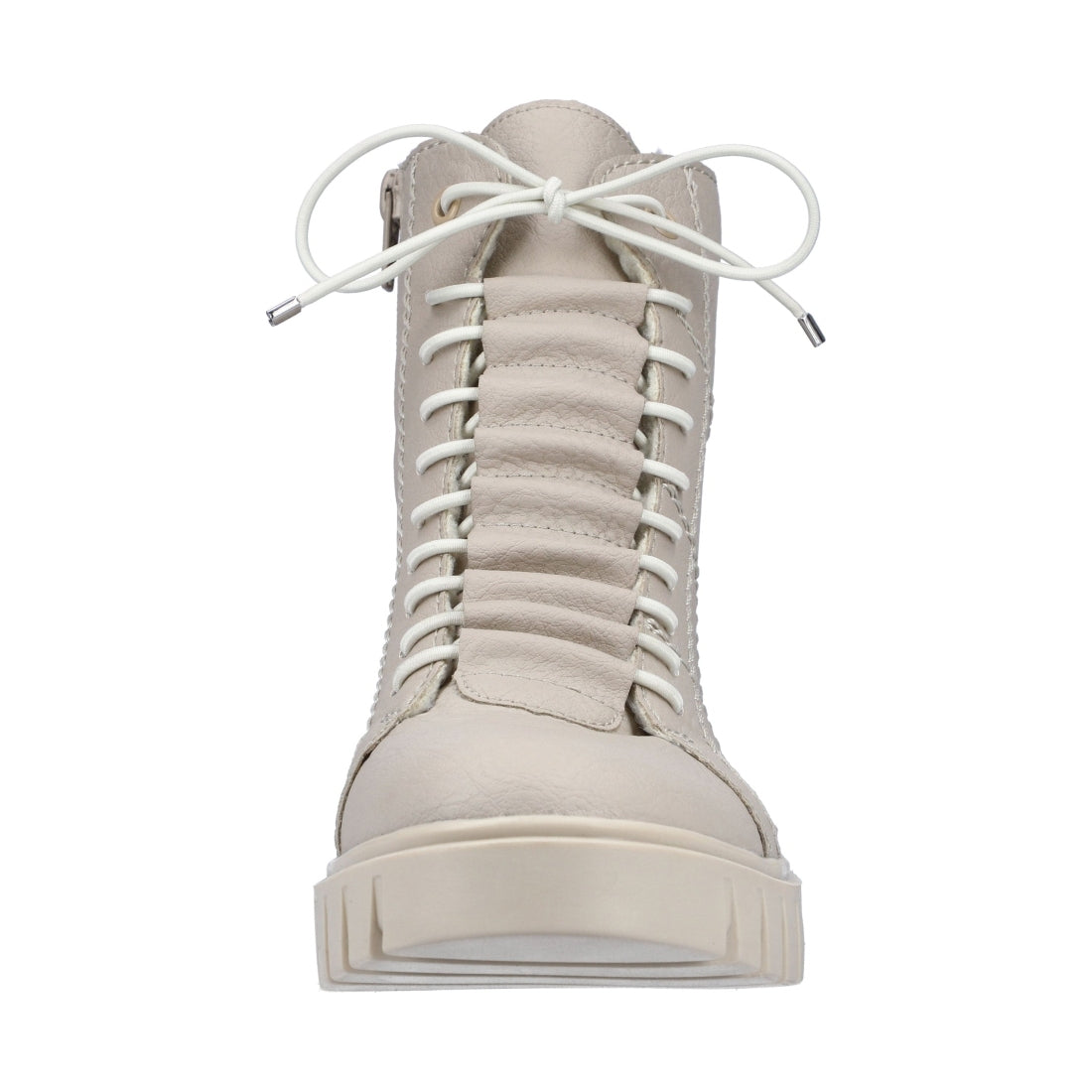 beige casual closed ladies mid height boots