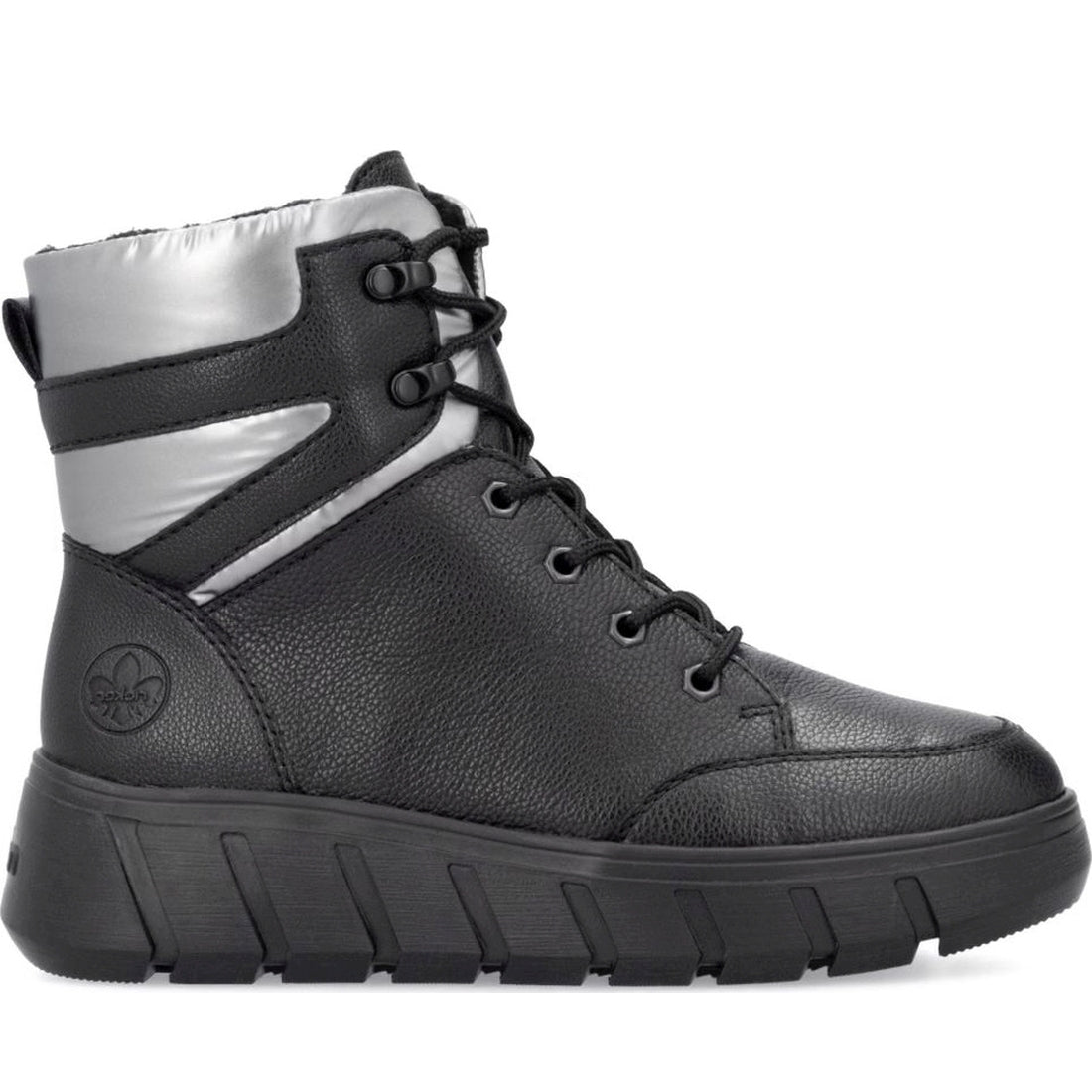 black casual closed ladies mid height boots