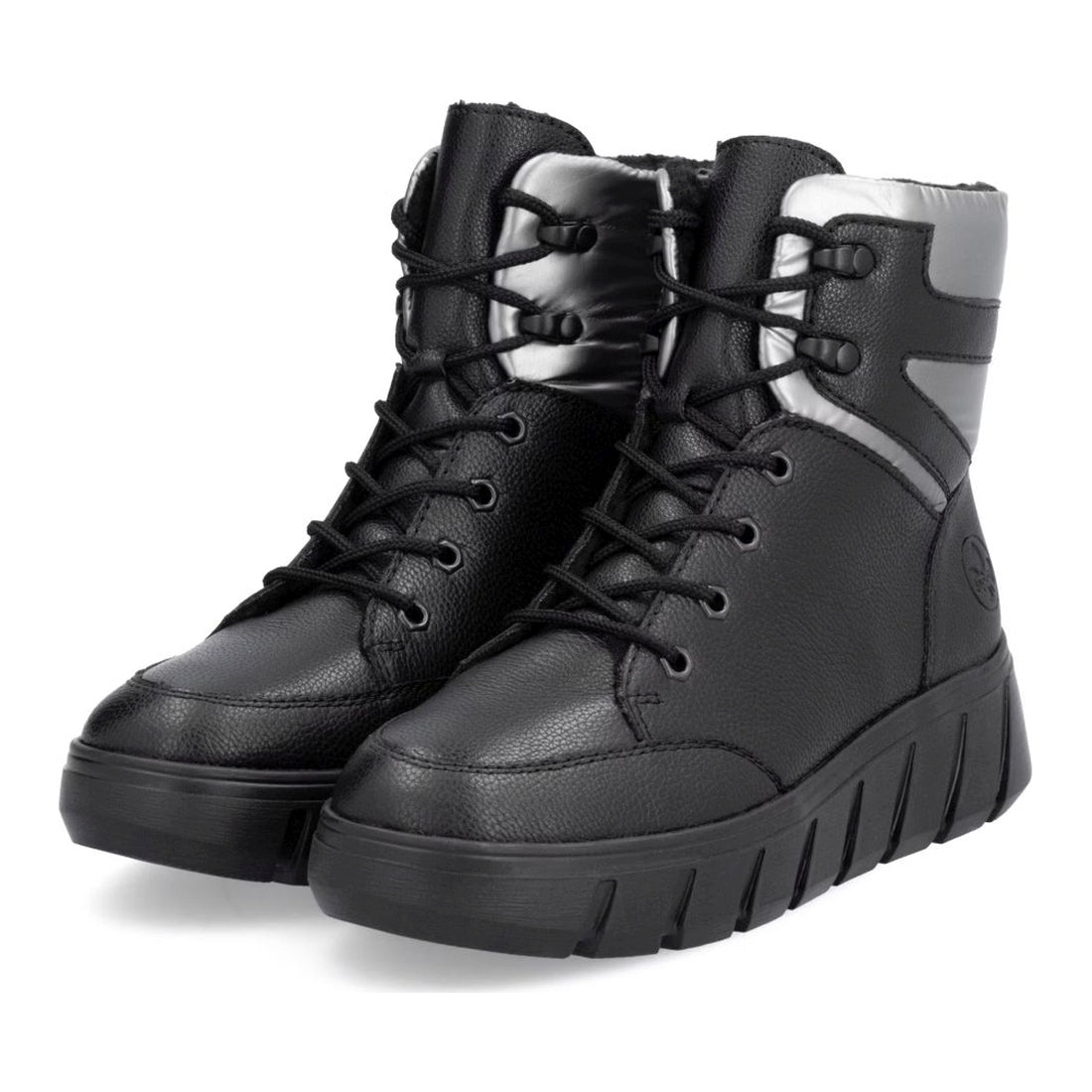 black casual closed ladies mid height boots