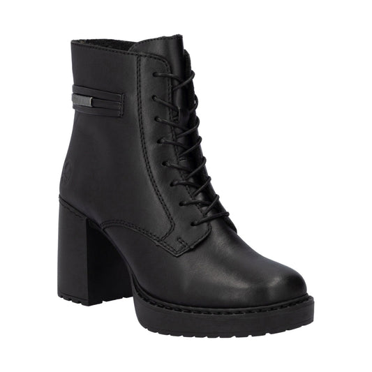 black casual closed ladies mid height boots