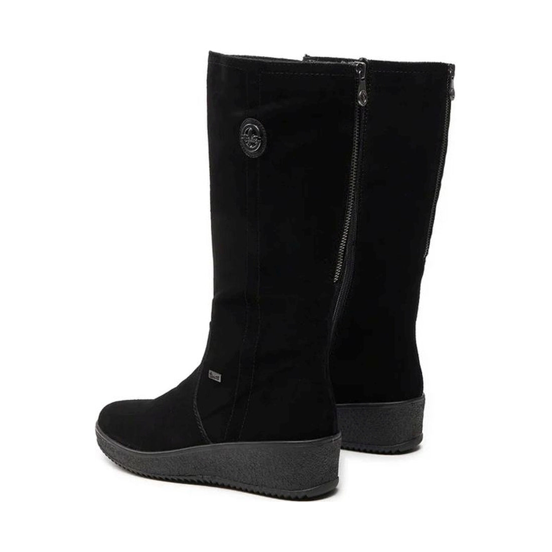 black casual closed ladies' boots