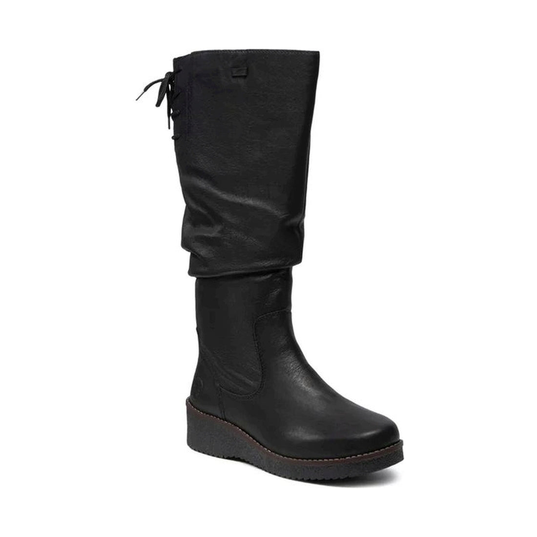 black casual closed ladies' boots