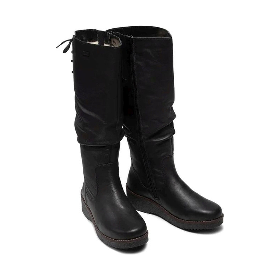 black casual closed ladies' boots