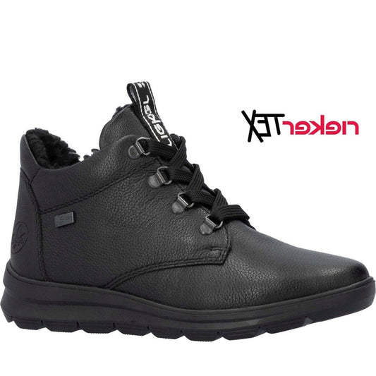 black casual closed ladies mid height boots