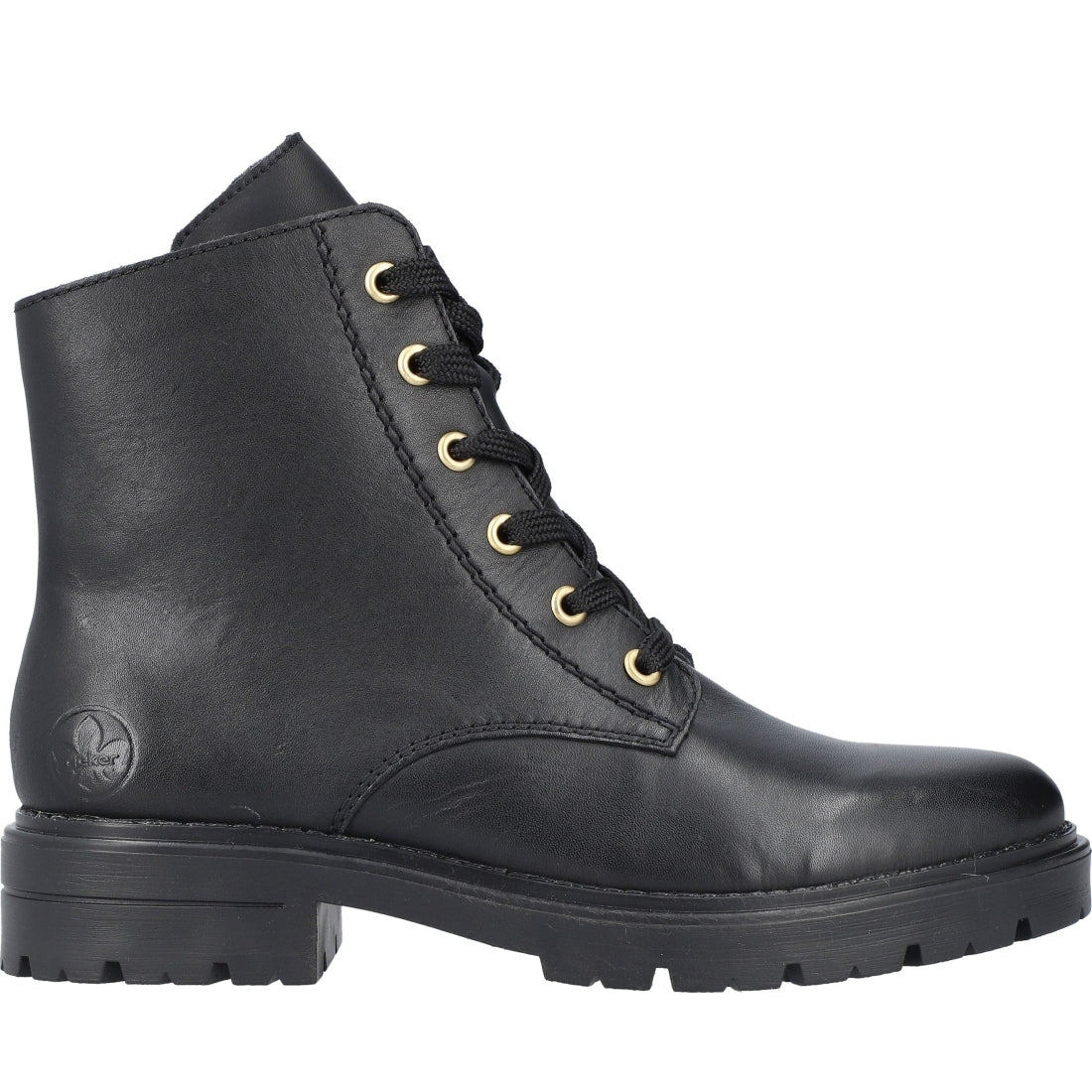 black casual closed ladies mid height boots