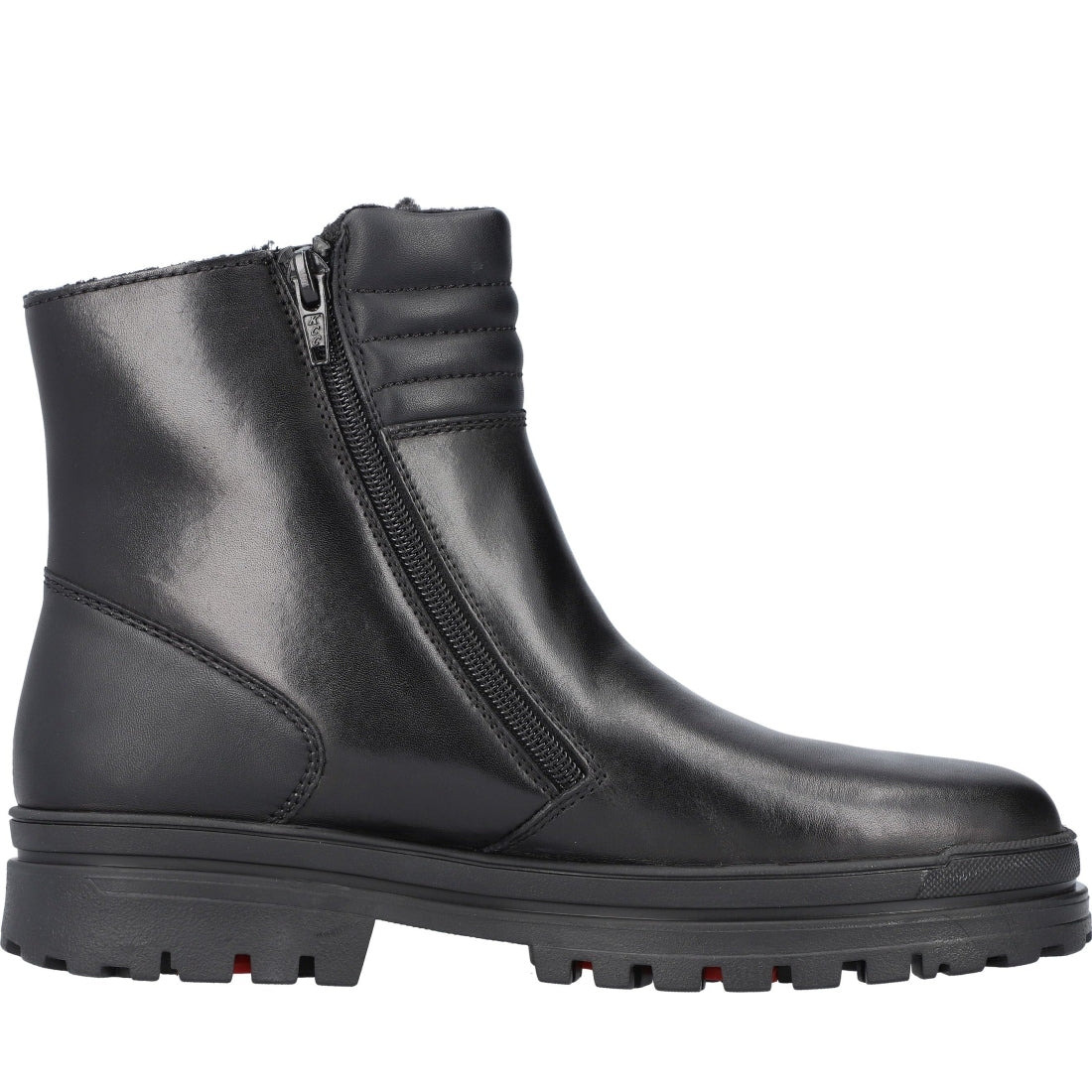 black casual closed ladies mid height boots