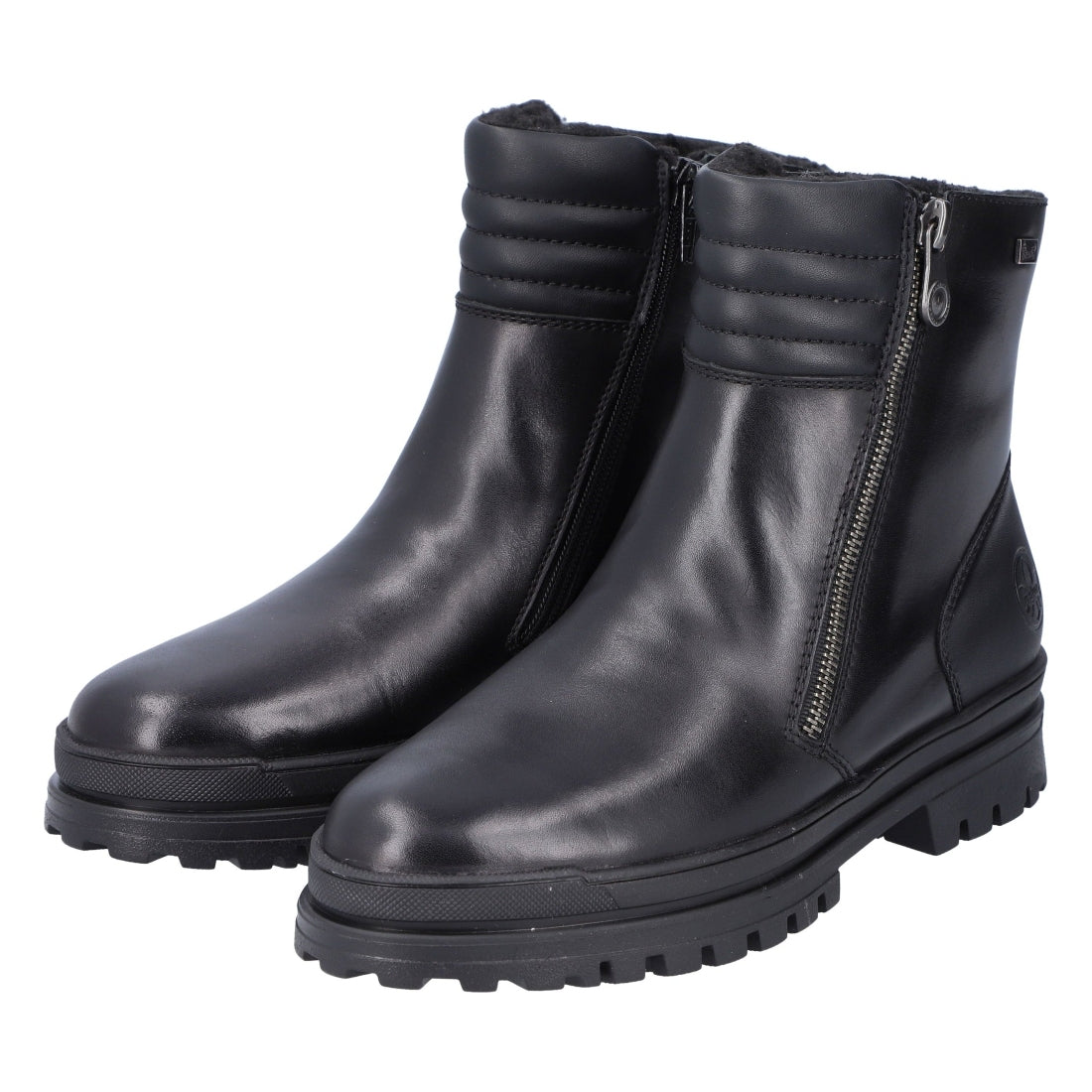 black casual closed ladies mid height boots