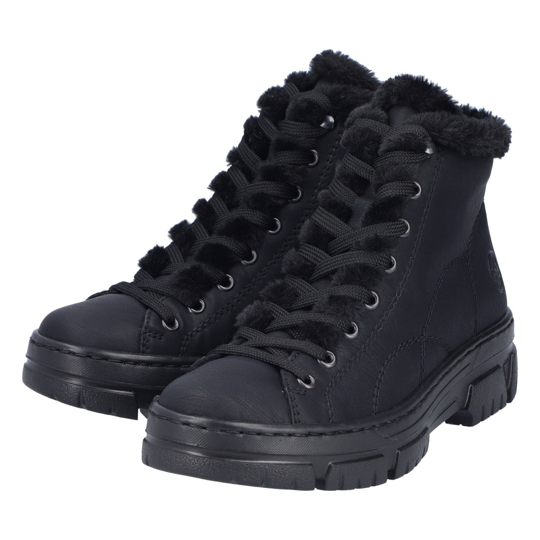 black casual closed ladies mid height boots