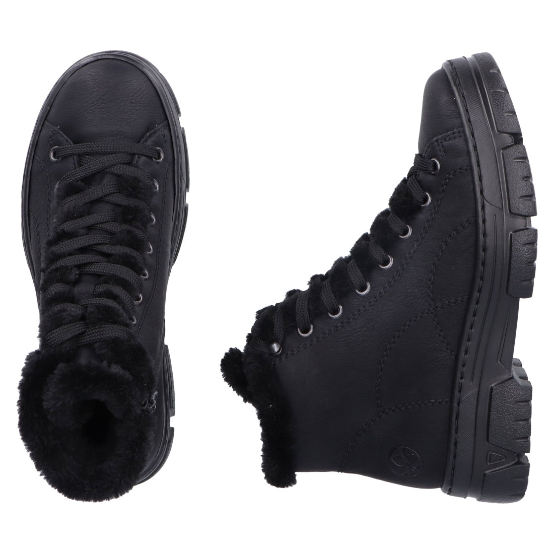 black casual closed ladies mid height boots