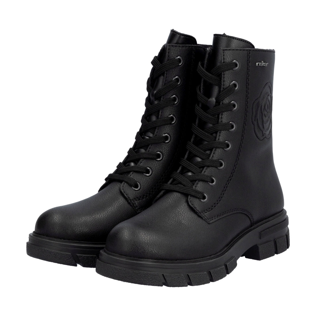 black casual closed ladies mid height boots