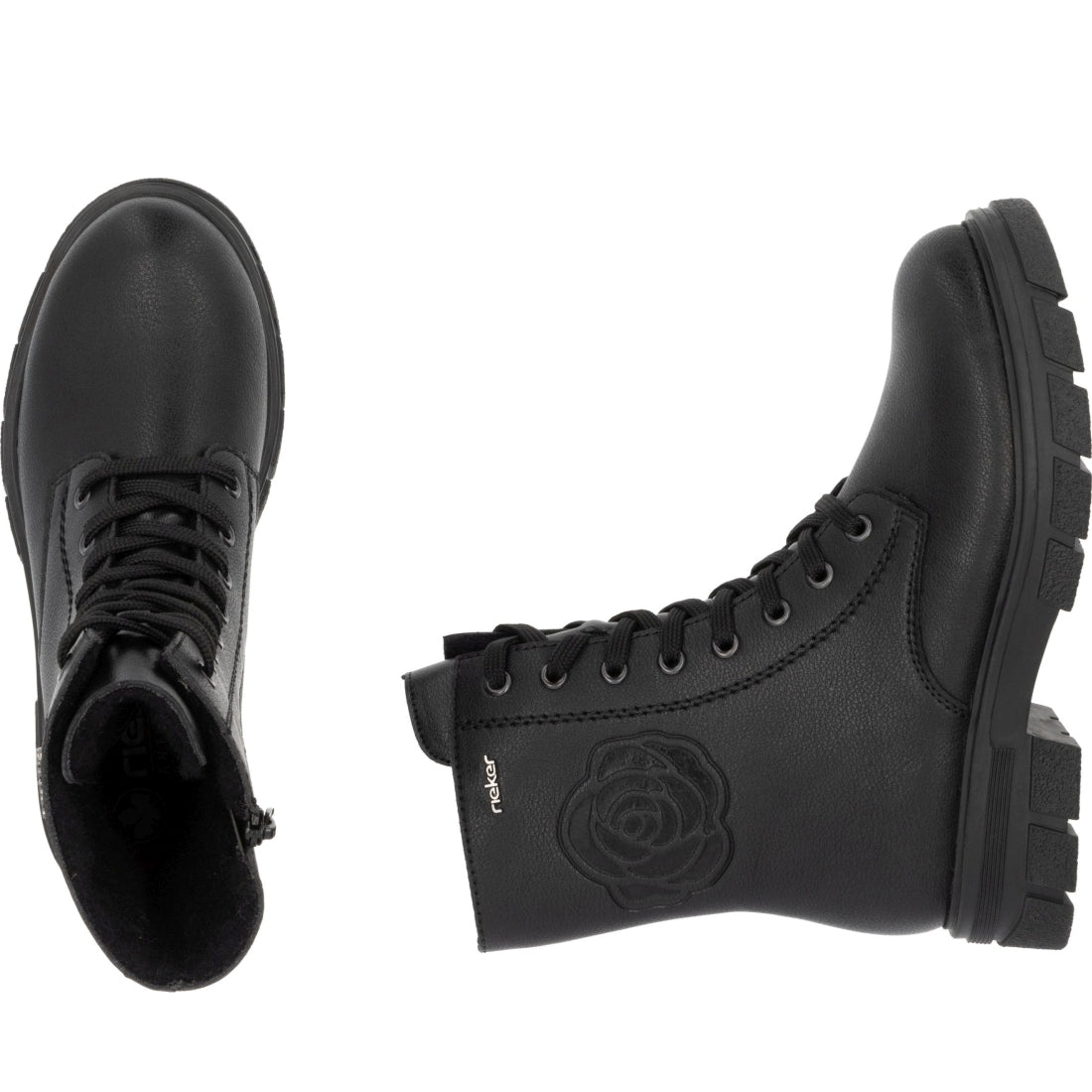 black casual closed ladies mid height boots