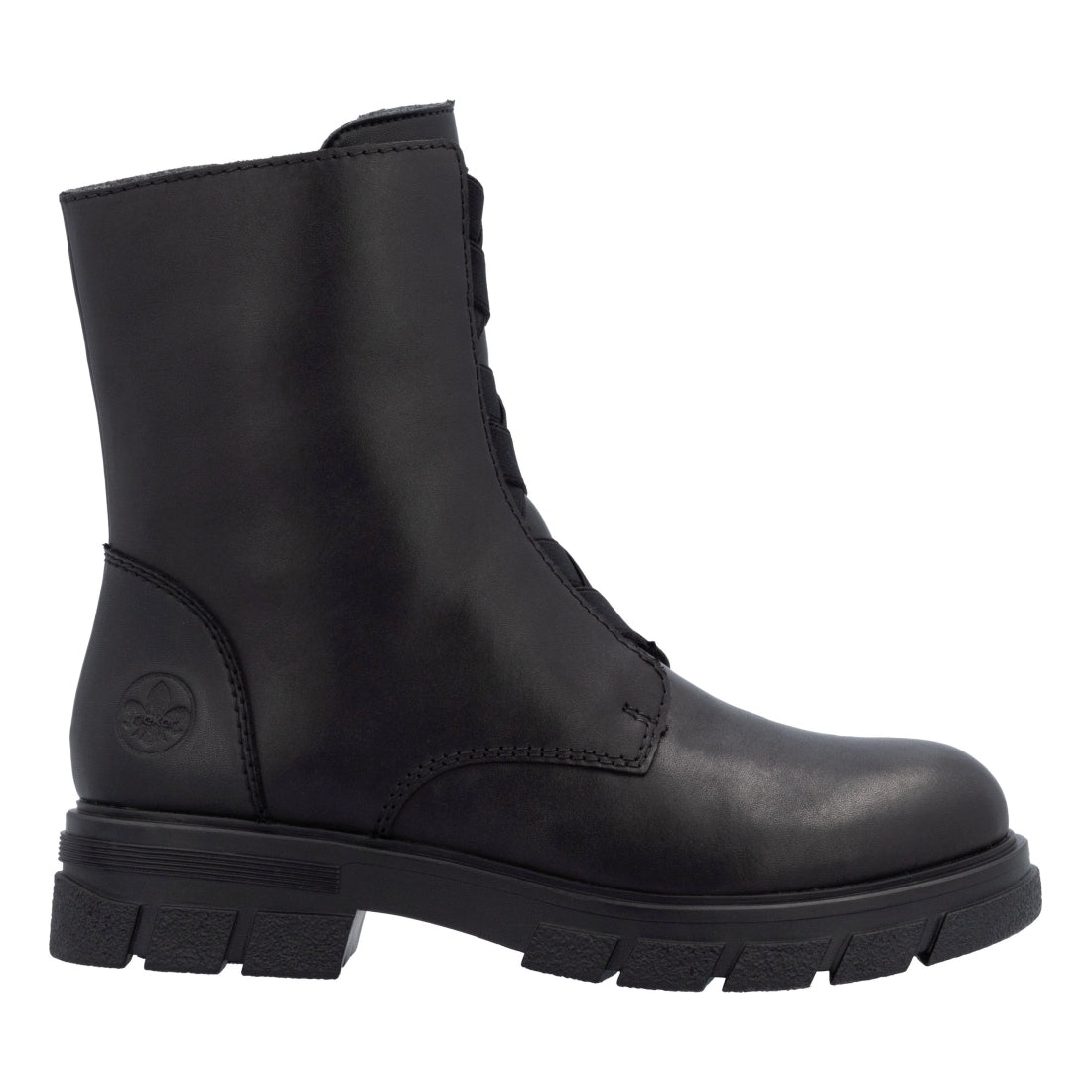 black casual closed ladies mid height boots