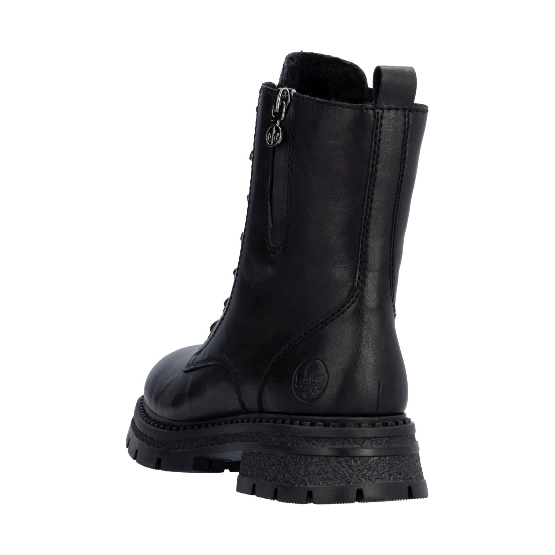 black casual closed ladies mid height boots