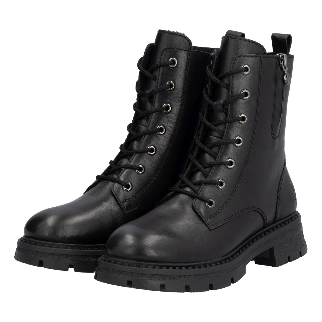 black casual closed ladies mid height boots