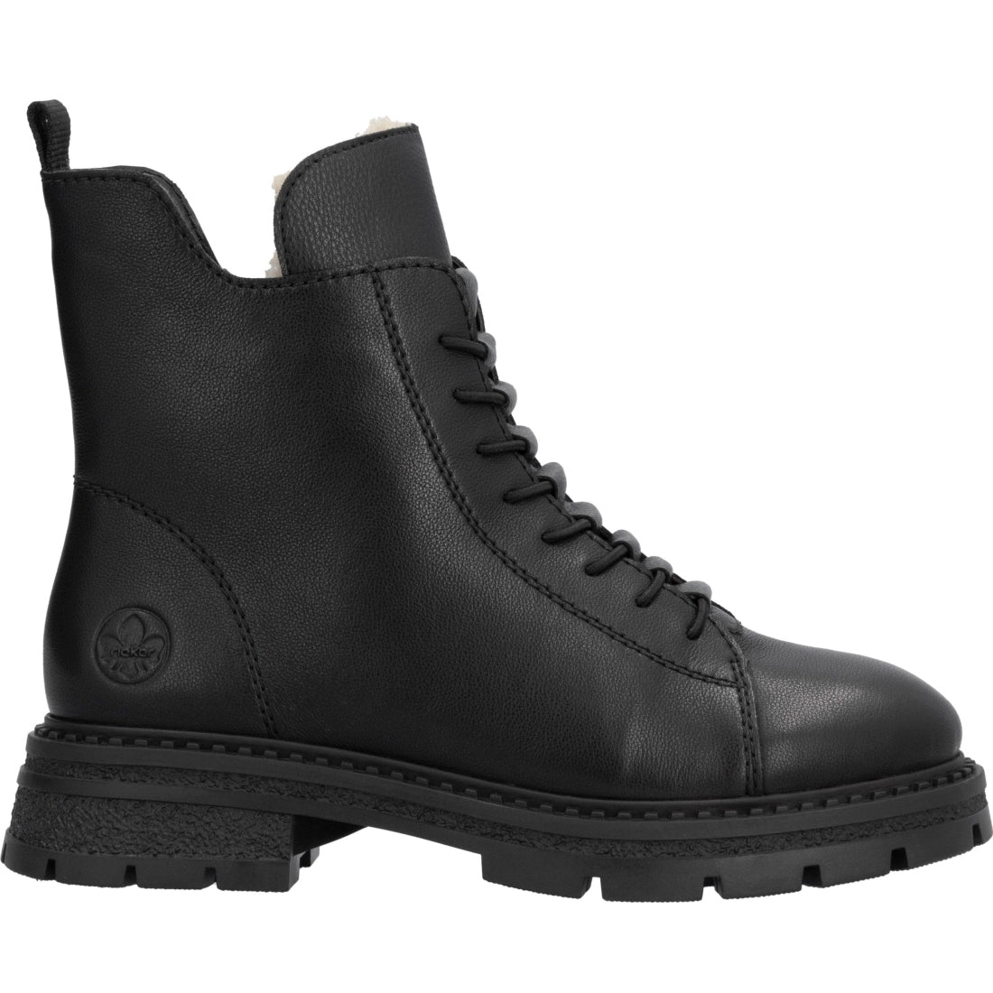 black casual closed ladies mid height boots