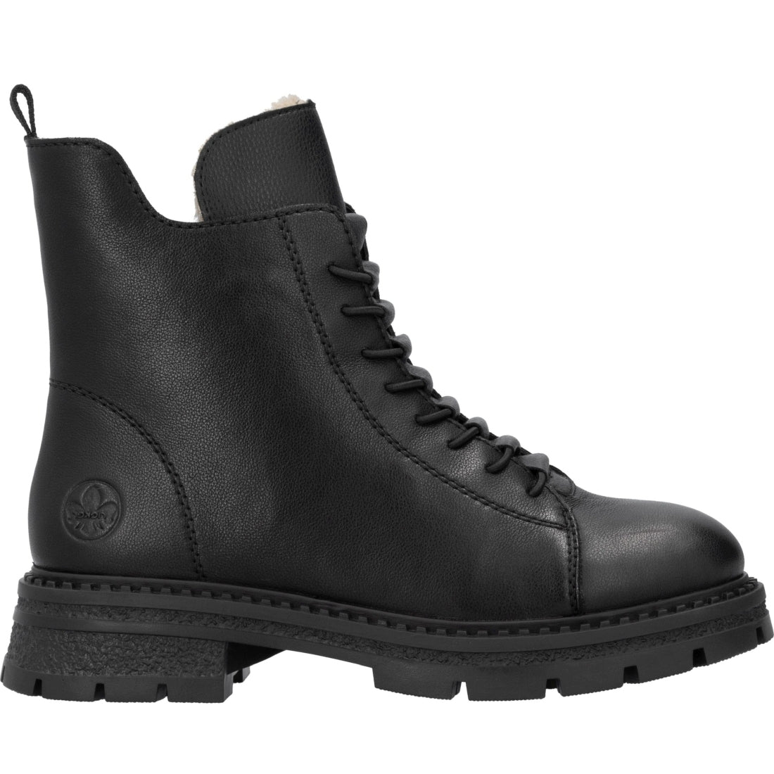 black casual closed ladies mid height boots