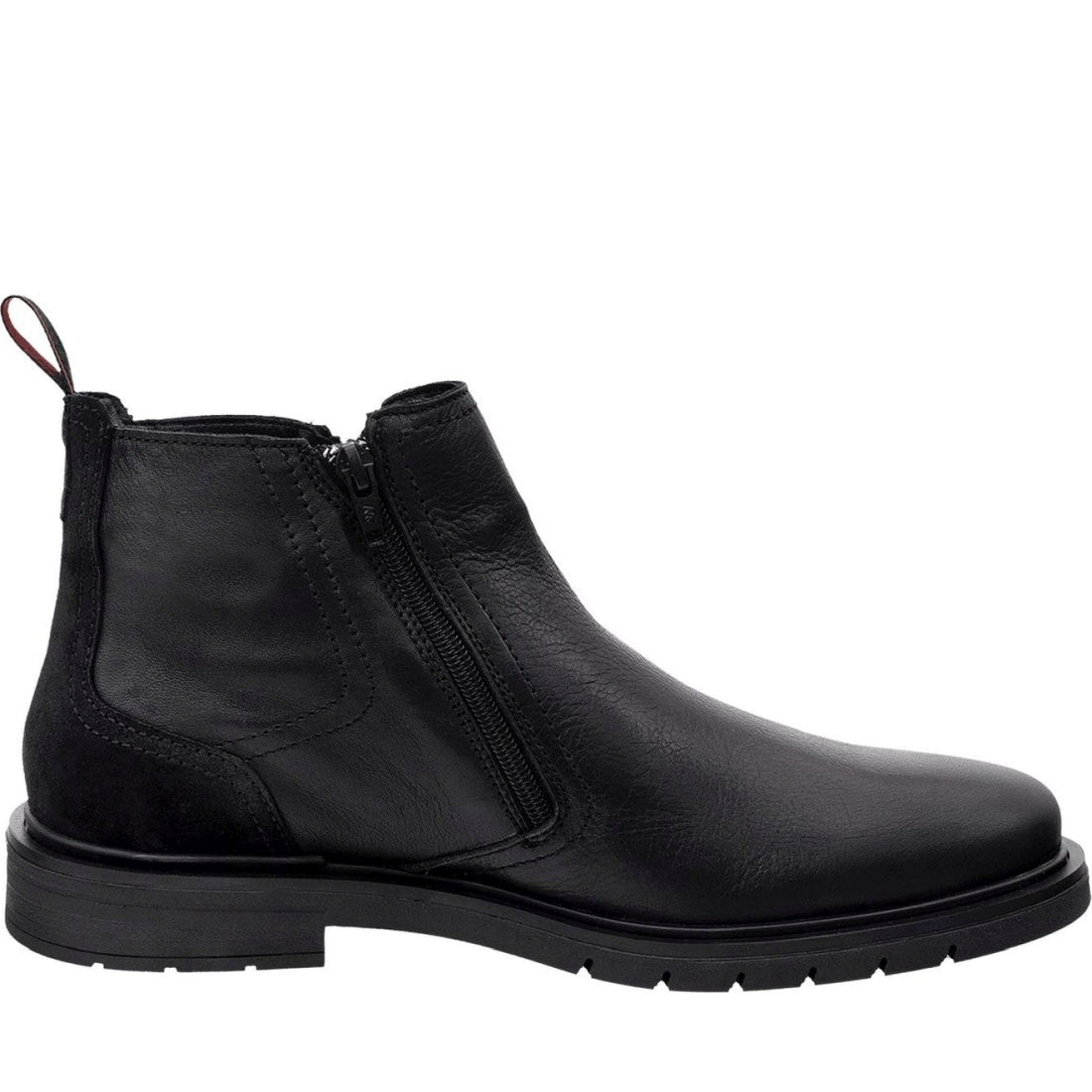 schwarz casual closed booties