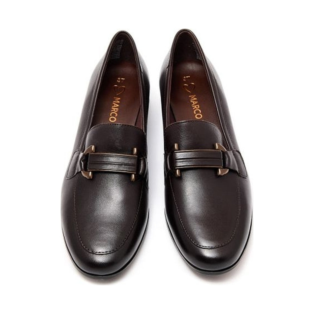 mocca elegant closed loafers