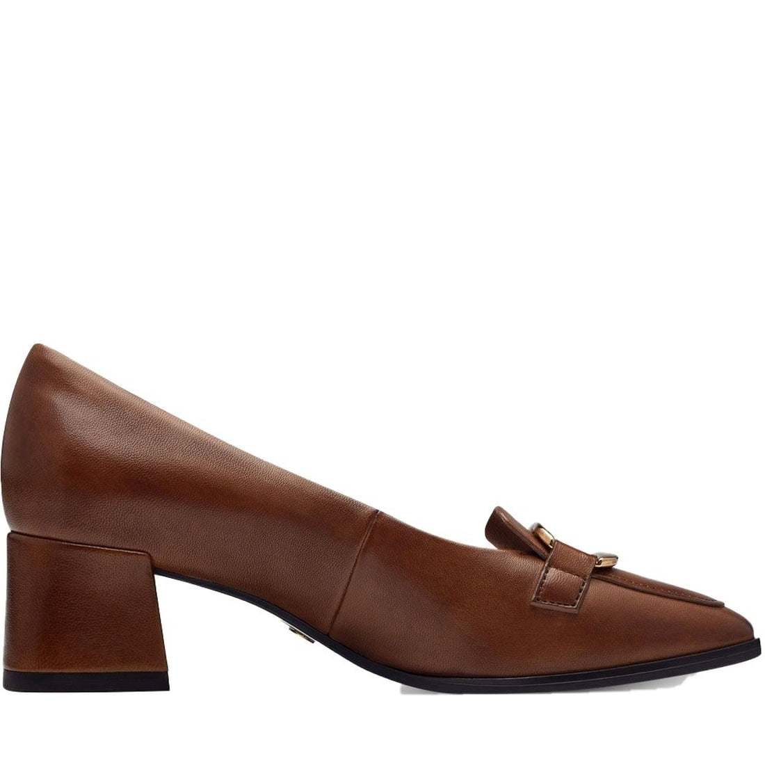 cognac elegant closed pumps