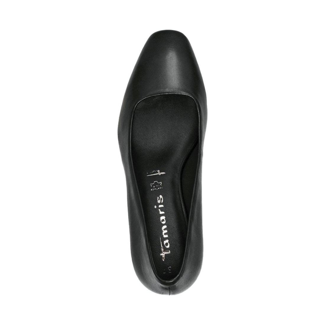 black elegant closed pumps