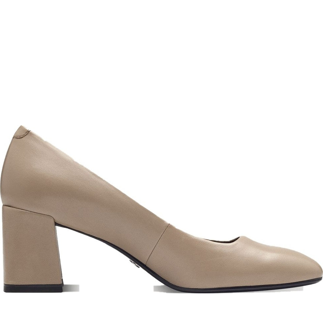 taupe elegant closed pumps