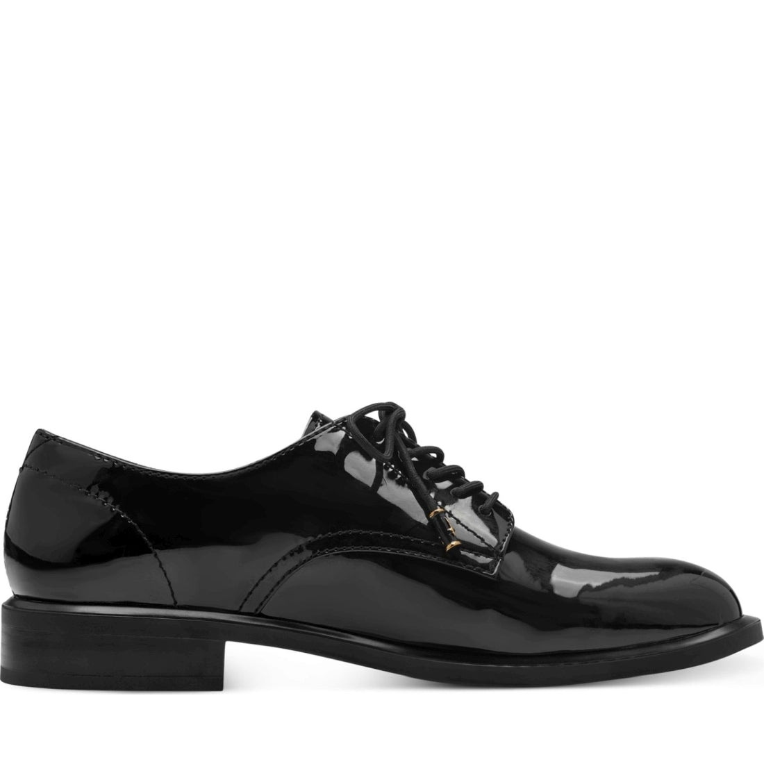 lace-up formal shoes black patent