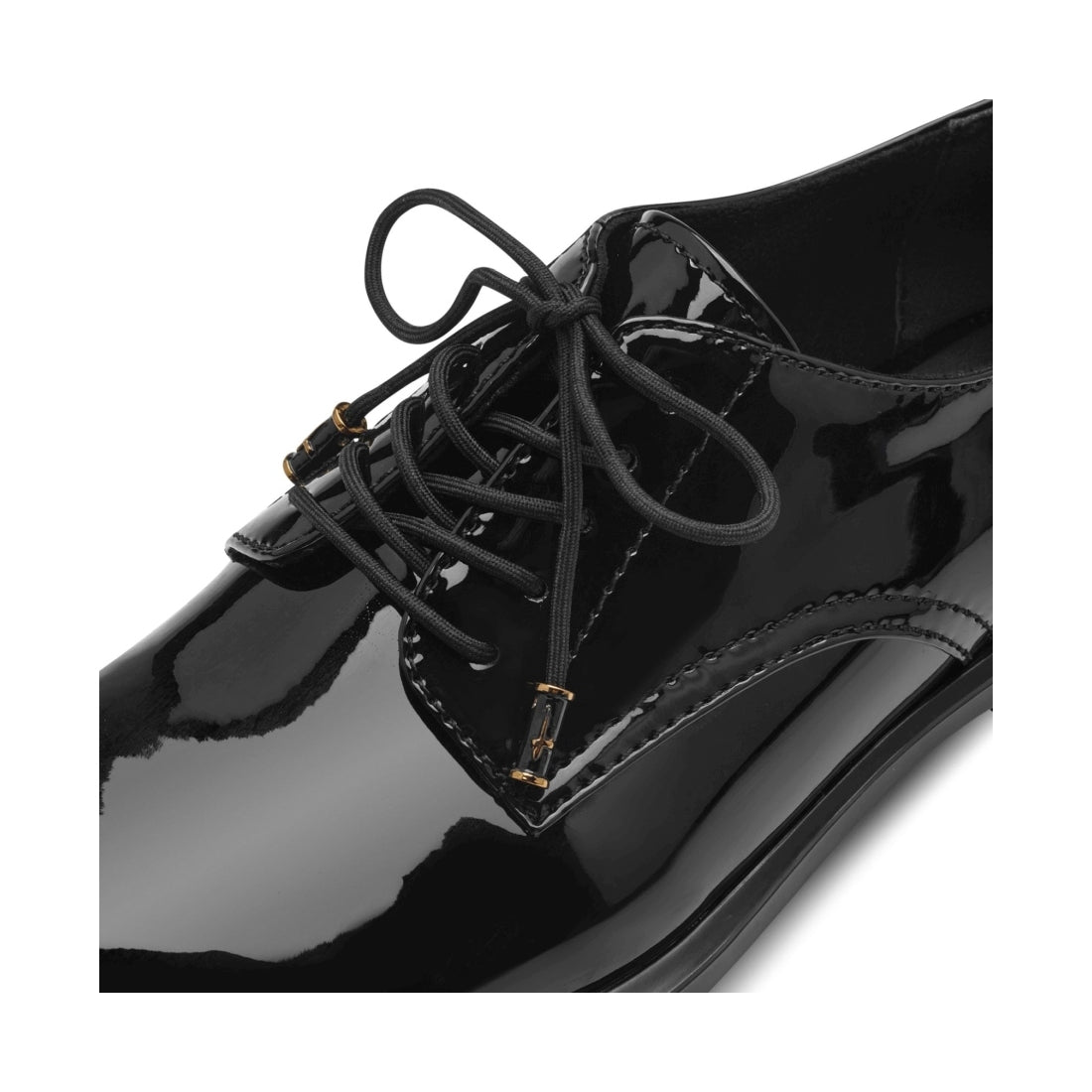 lace-up formal shoes black patent