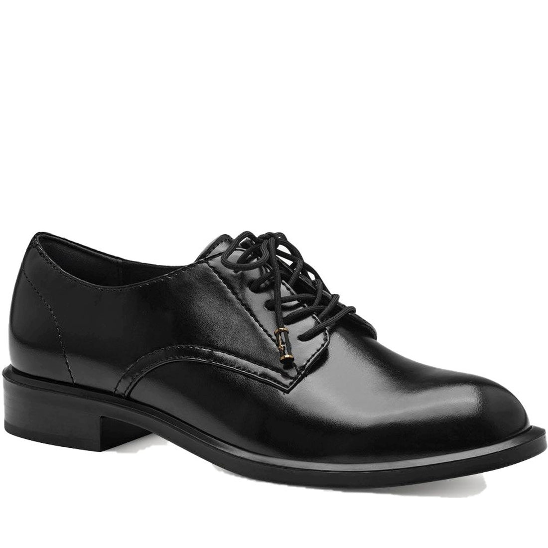 lace-up formal shoes black matt