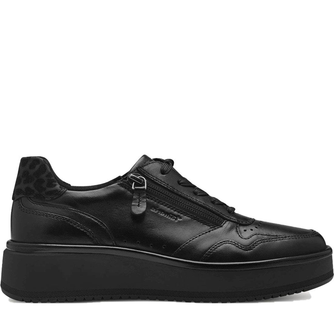 sneaker low black leather