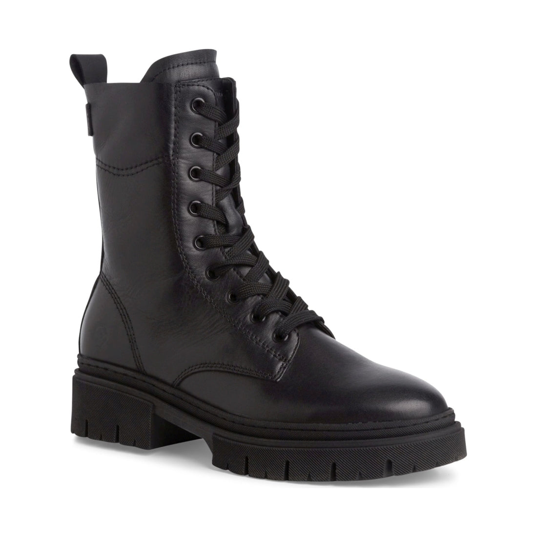 lace boot black