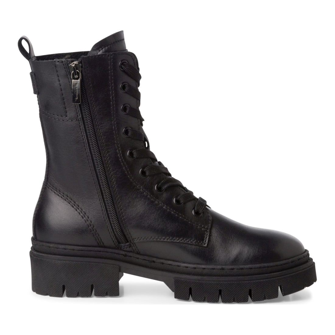 lace boot black