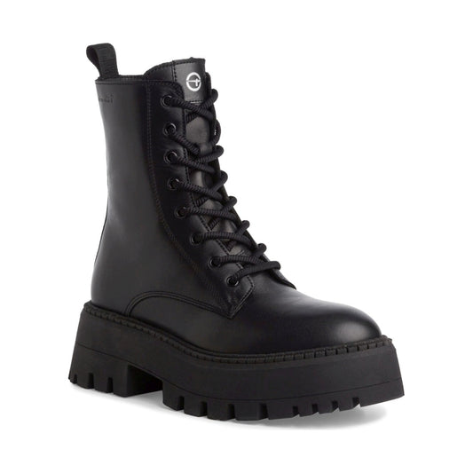 lace boot black