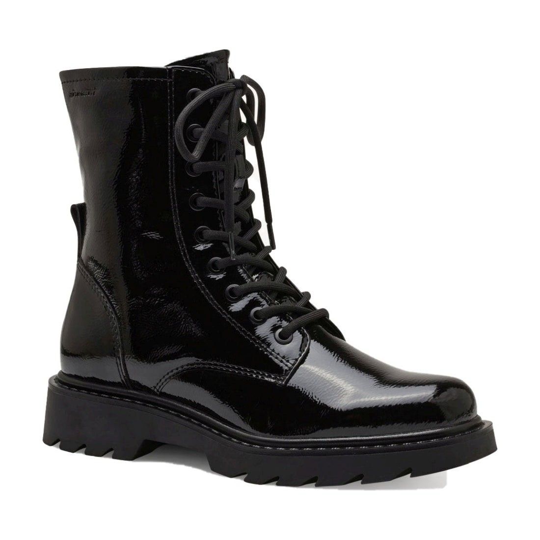 lace boot black