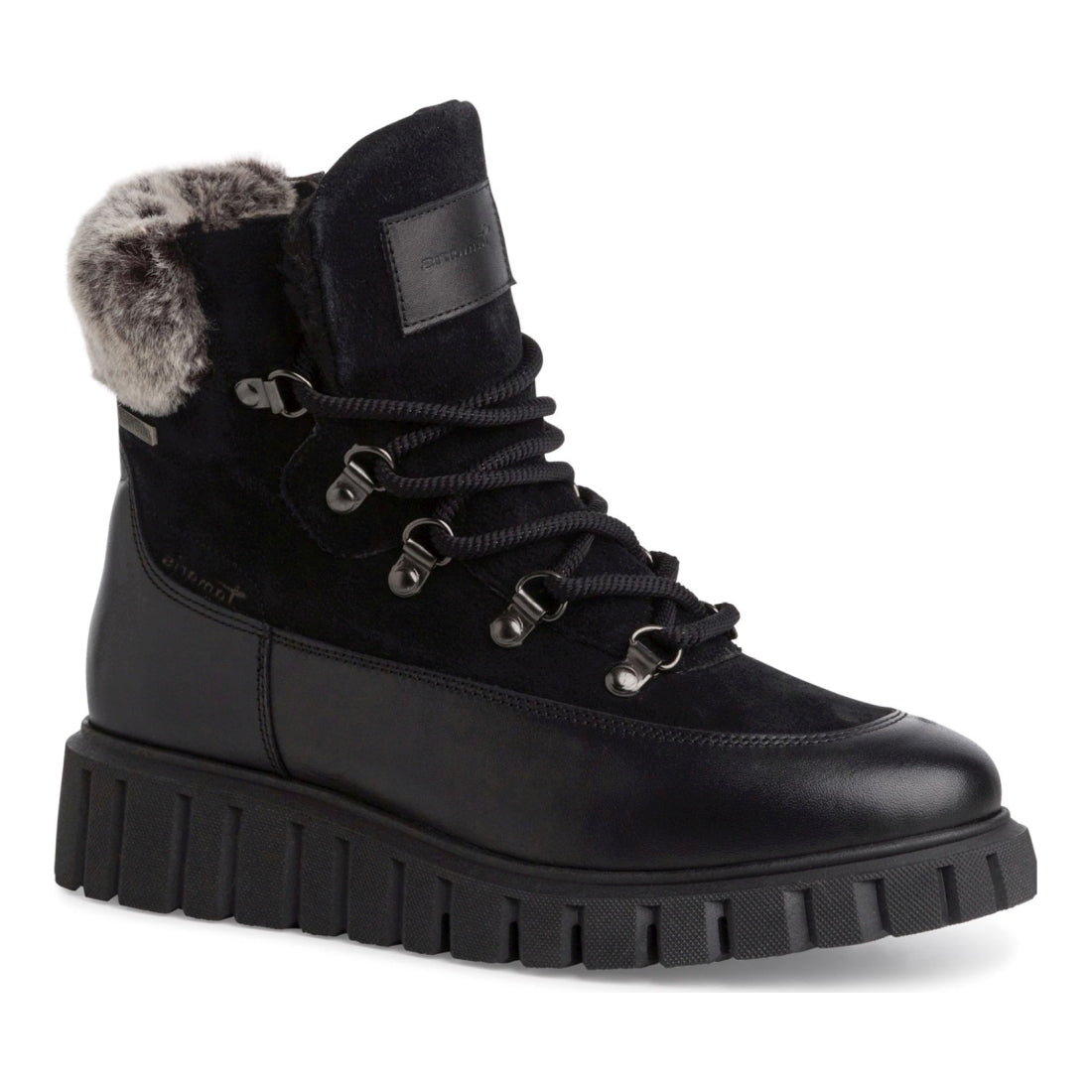 wl lace boot black